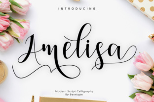 Amelisa Script: A Fresh Handwritten Font for Your Spring Designs