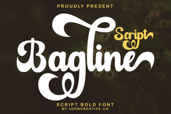 Bagline Script: A Handwritten Font with Retro Sophistication