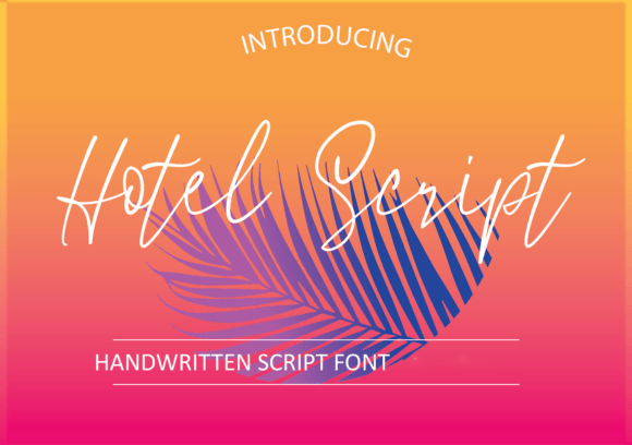 Hotel Script: A Font with Natural Movement