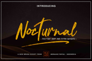 Nocturnal Script: The Elegant Brush Stroke Font for Impactful Branding