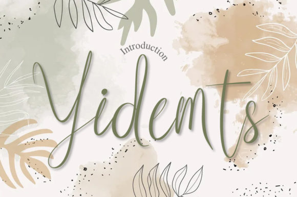Yidemts Script: A Handwritten Font That Brings Designs to Life